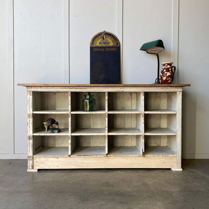 Vintage Pigeon Hole Console Table