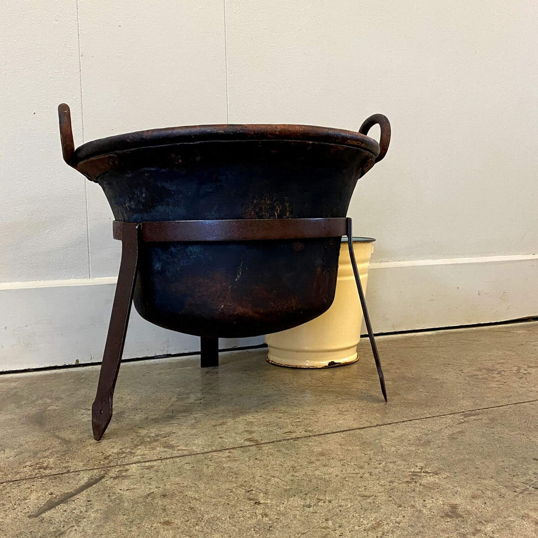 Hand Beaten Copper Cauldron