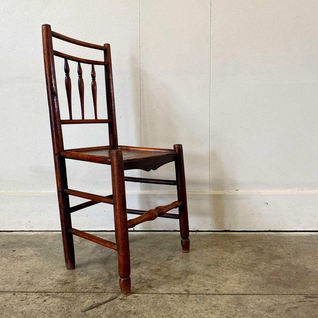 Primitive Oak Corner Chair