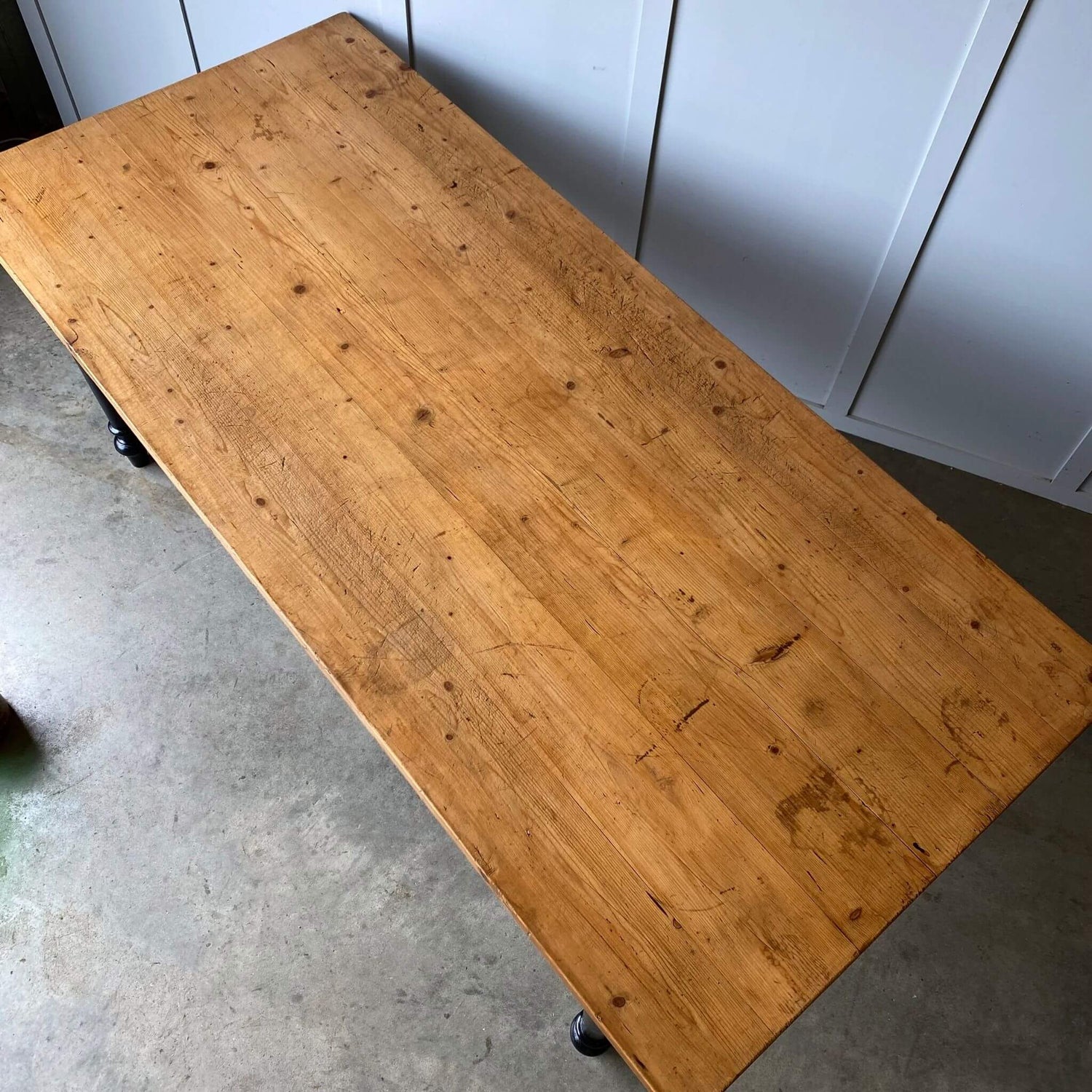 Antique dining table top