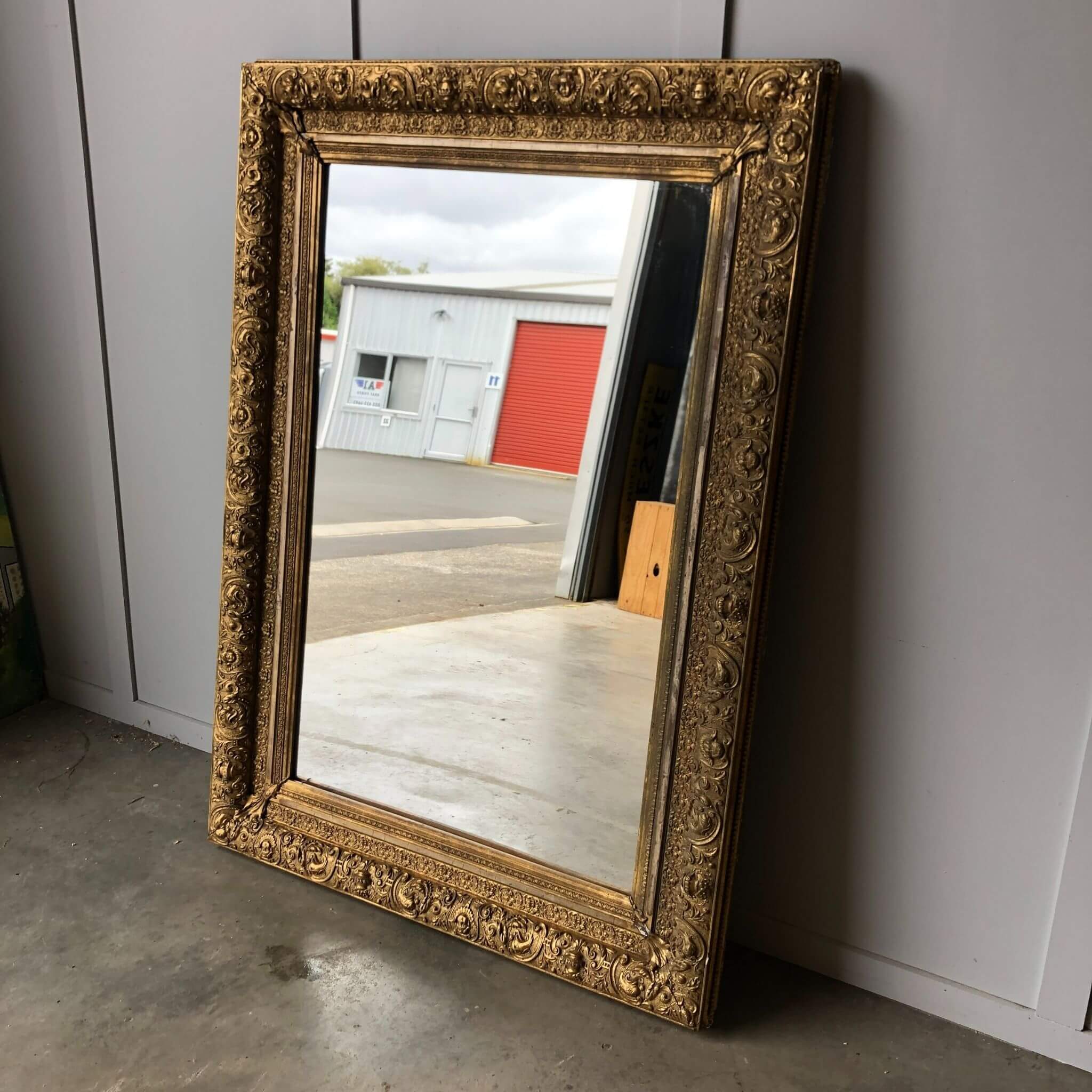 Antique Mirror with cherubs