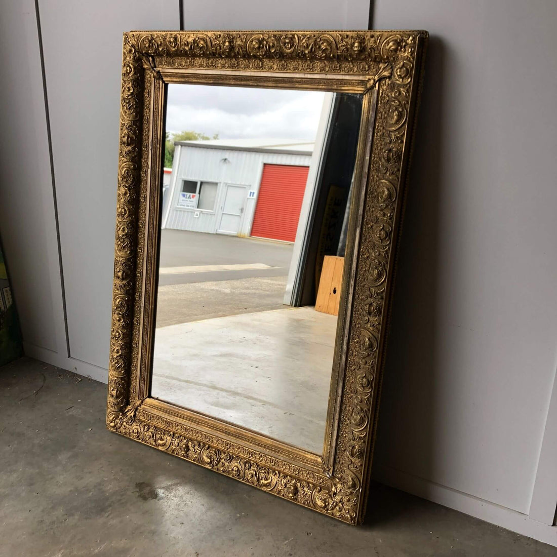 Antique Mirror with cherubs