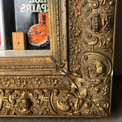 Antique gilt mirror frame