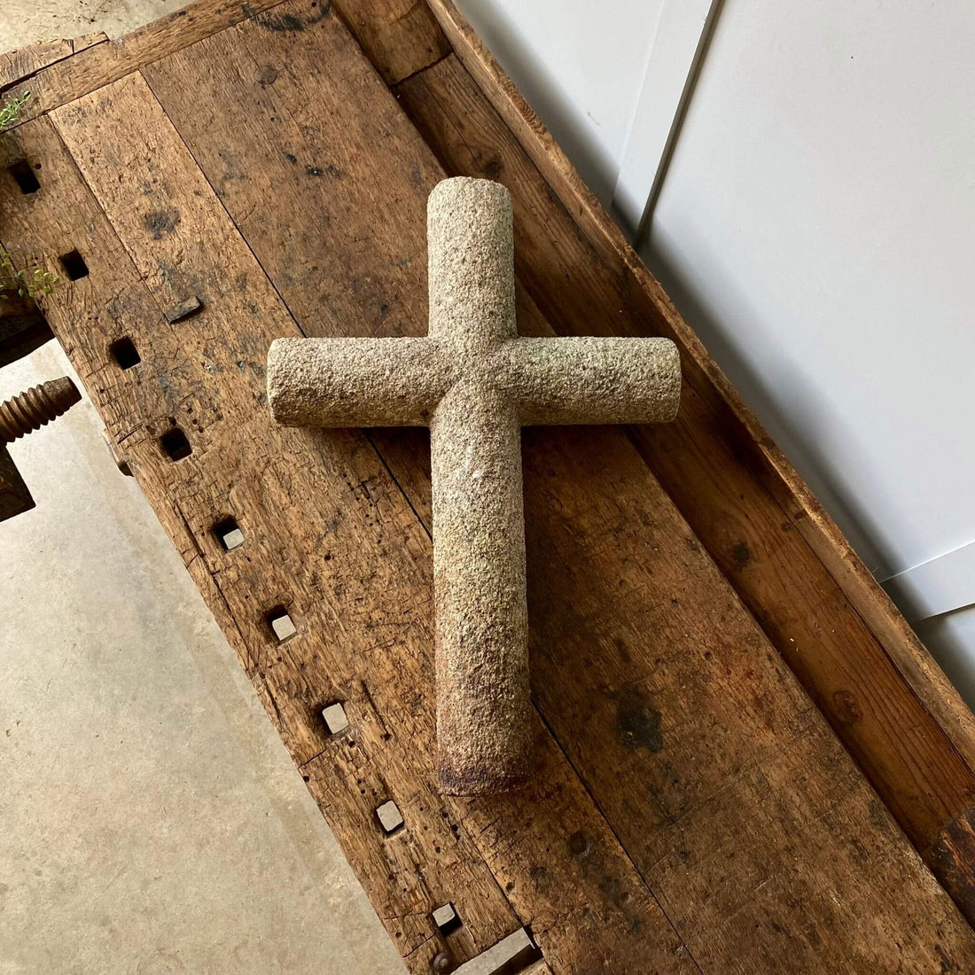 Garden antique, granite cross