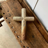 A Antique garden granite cross