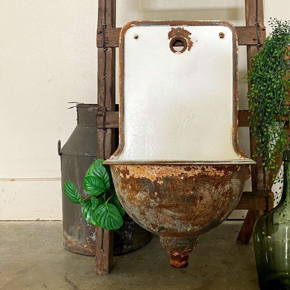 A Single Spout Wall Fountain