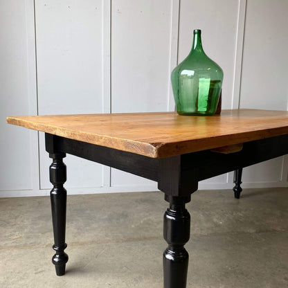 Antique farmhouse dining room table