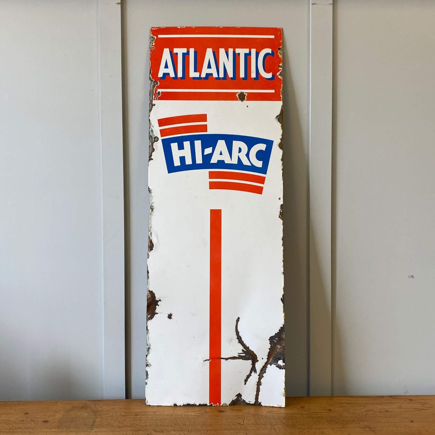Enamel sign, Atlantic