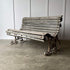 Vintage rolling garden bench