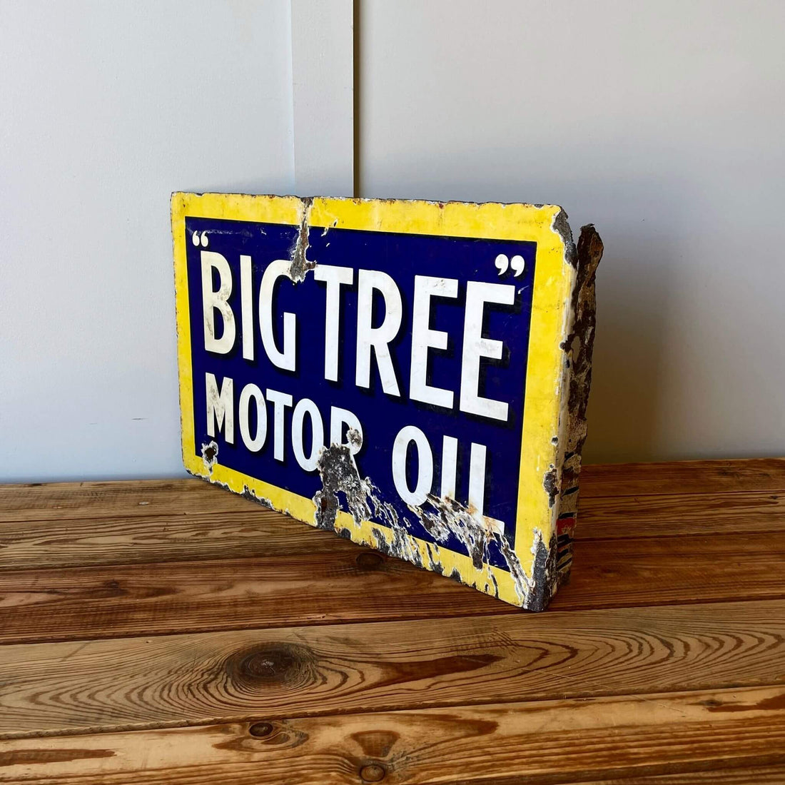 Big Tree Enamel Sign