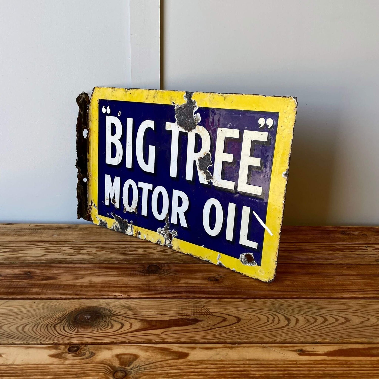 Big Tree Enamel Sign