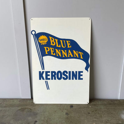 Shell Blue Pennant Kerosene Sign&