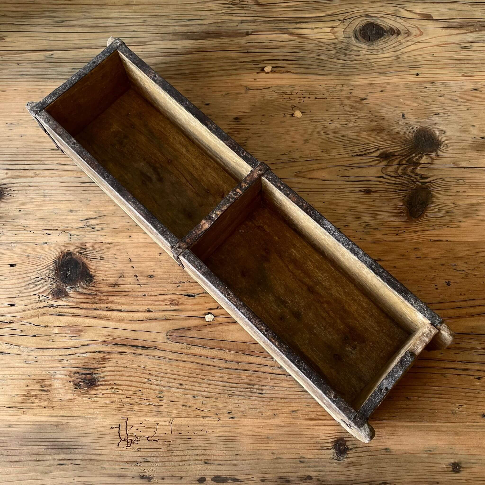 Vintage brick mould on table