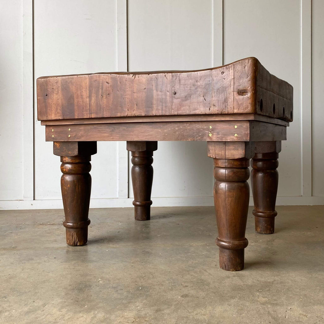 Antique butchers block