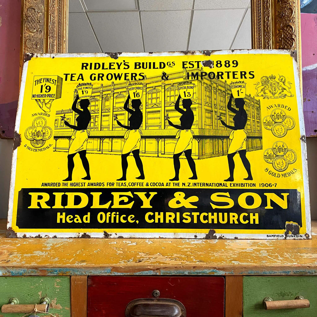 Ridley &amp; Son Enamel Sign