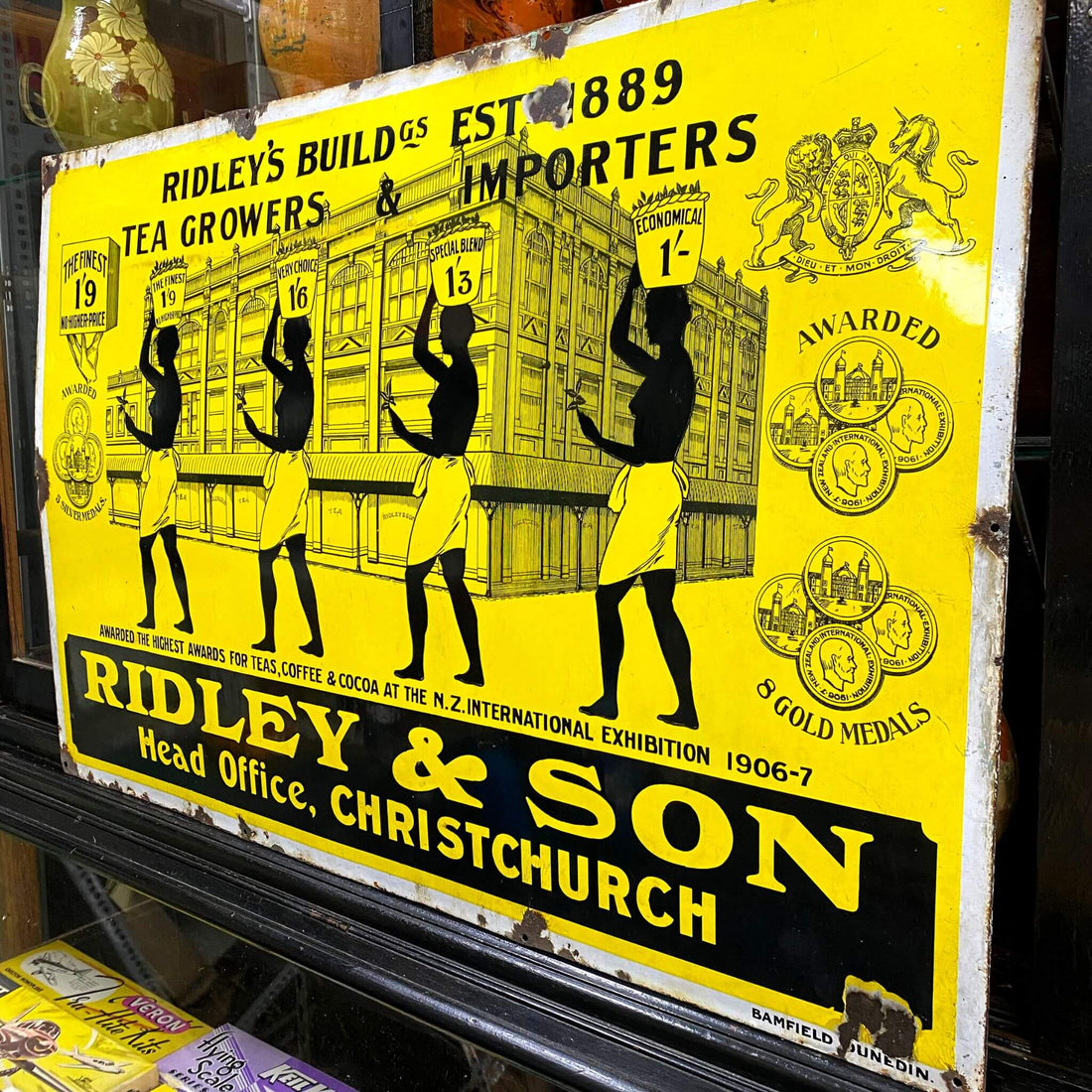 Ridley &amp; Son Enamel Sign