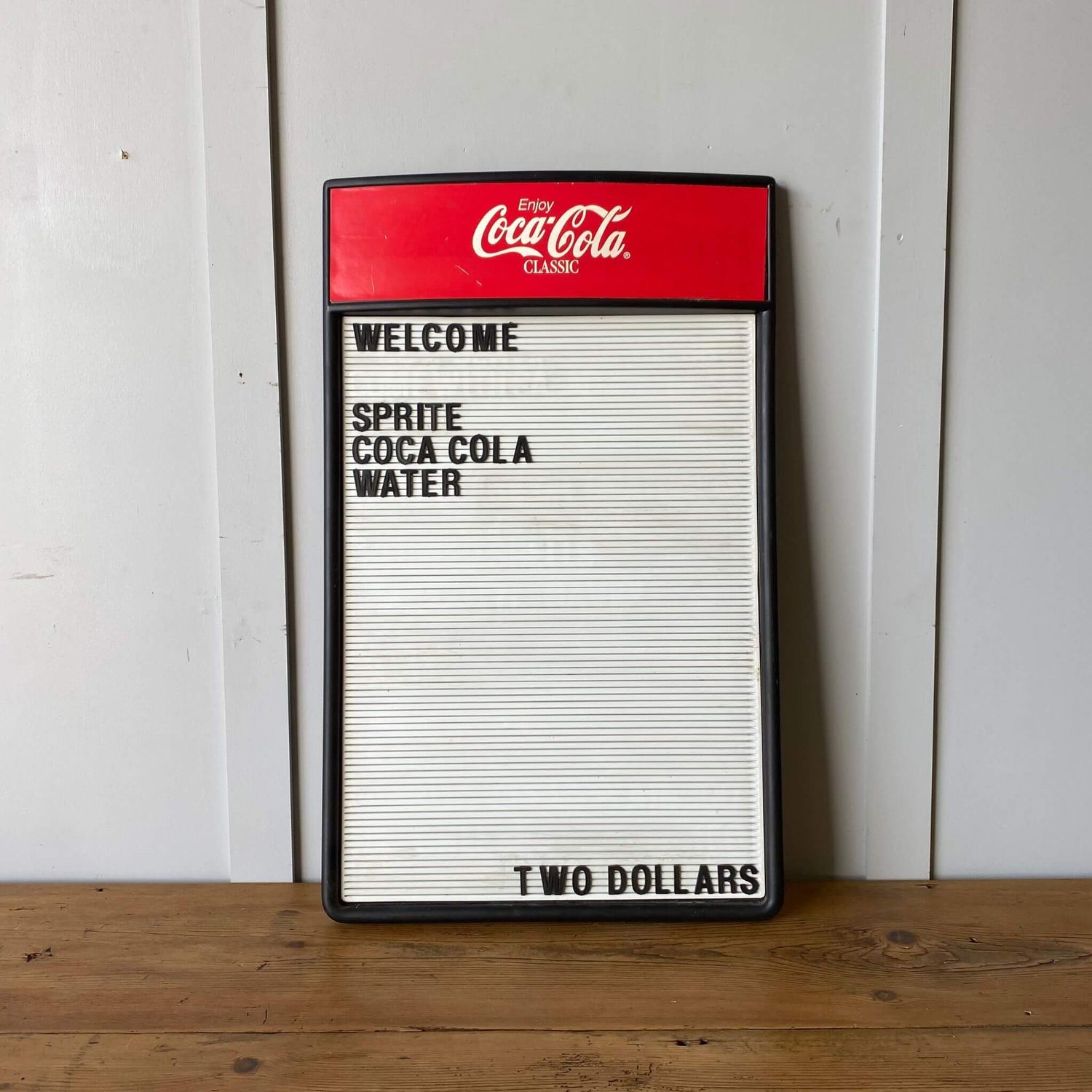 Vintage Coca Cola Menu Board