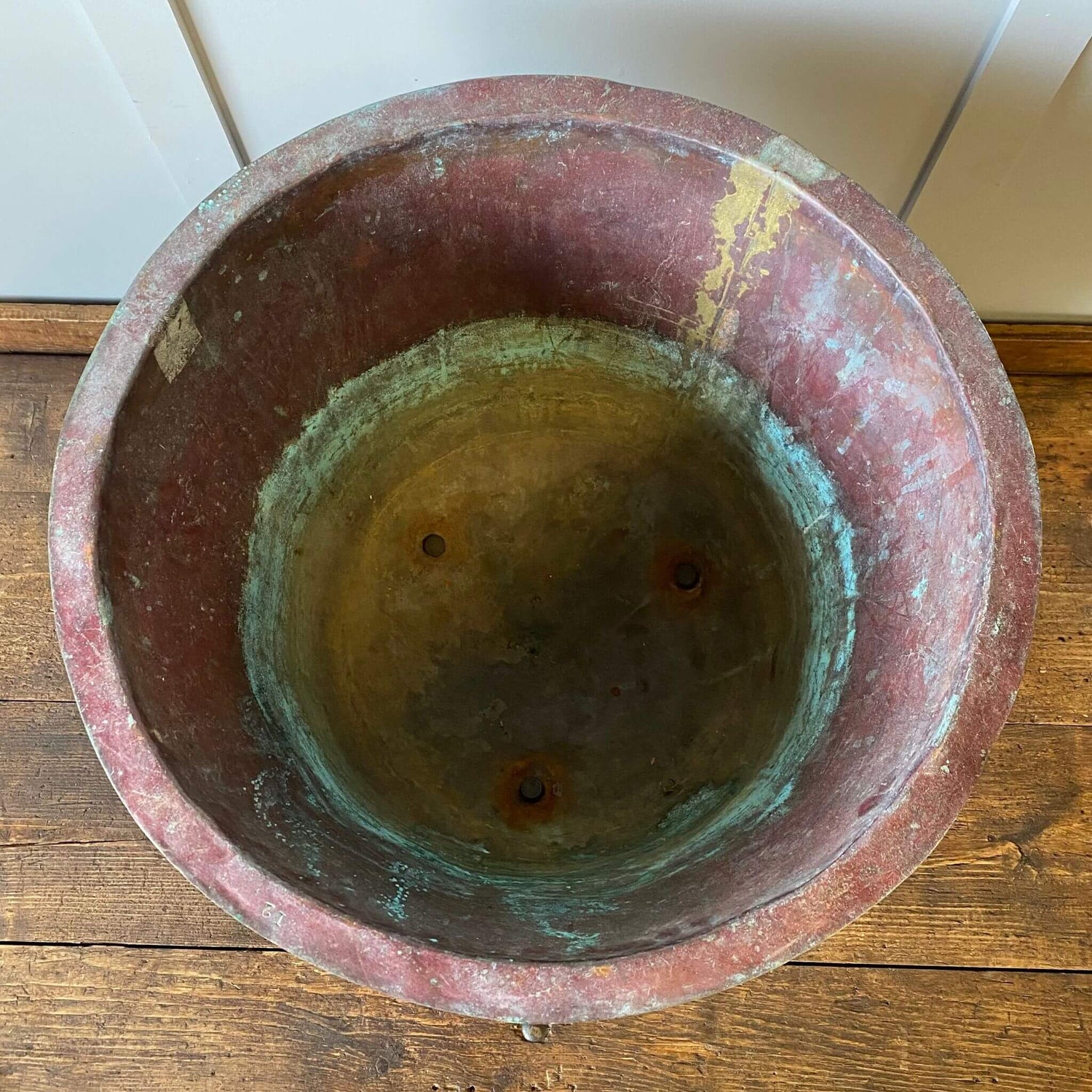 Copper bucket home decor vintage