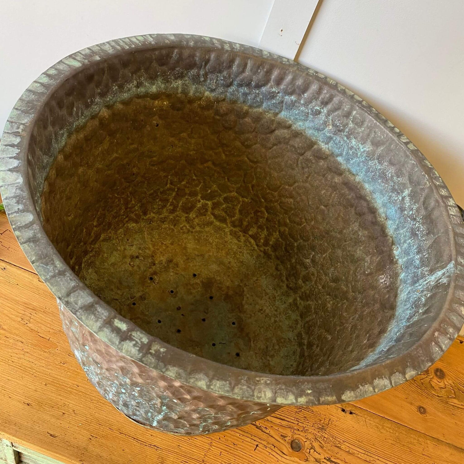 Decorative Antique Copper Bucket Pot