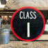 Class 1 truck weight class sign 