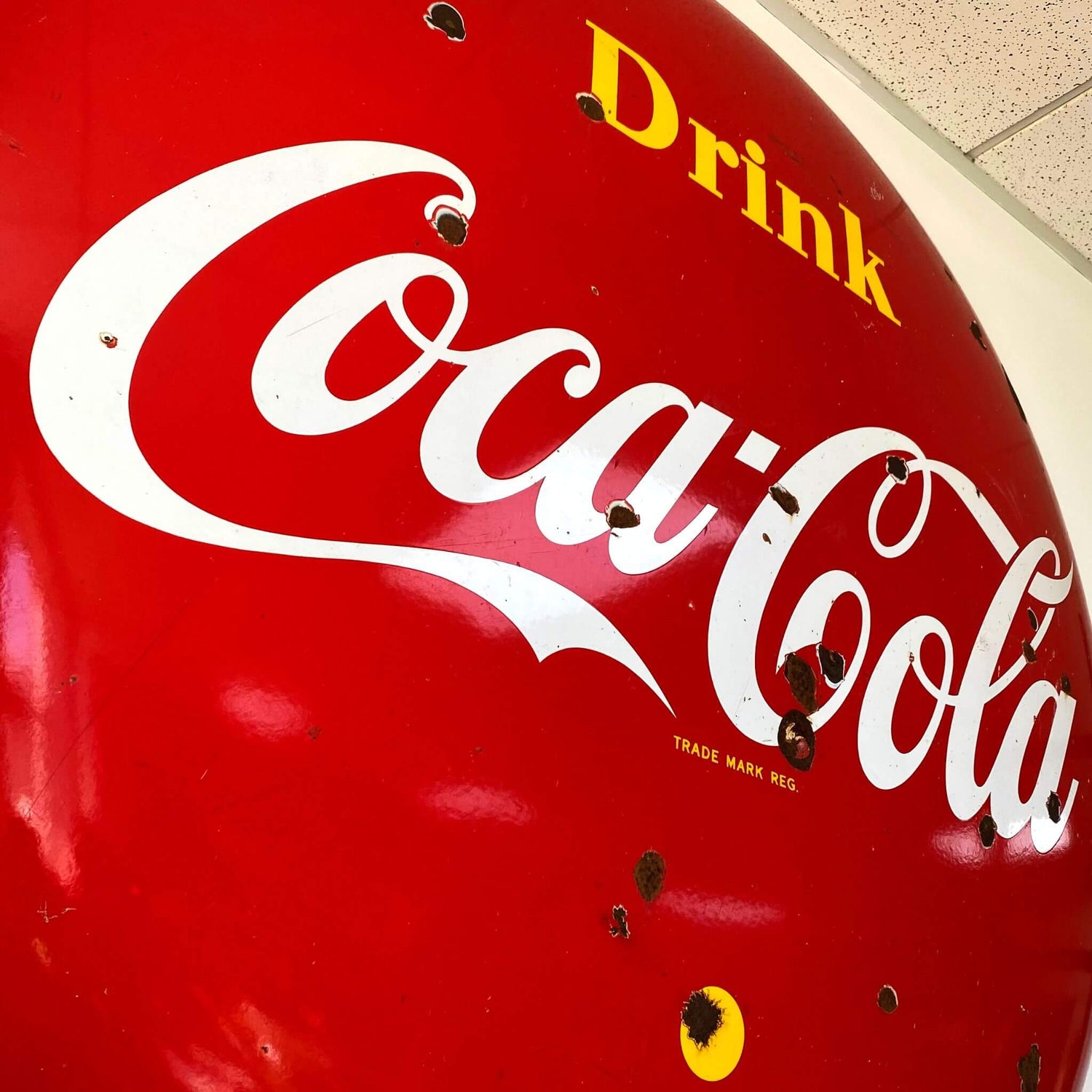 Enamel Coca Cola Button