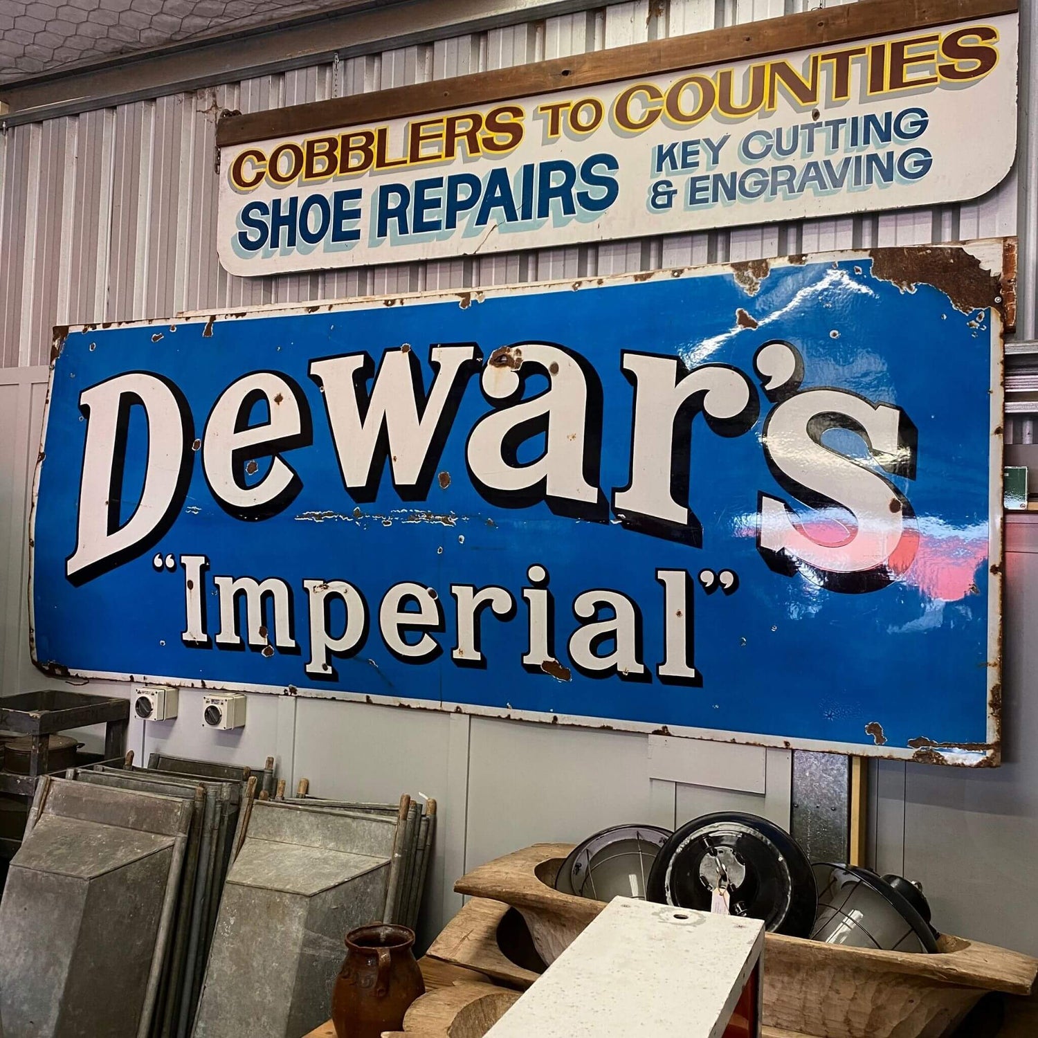 Antique and collectible enamel sign