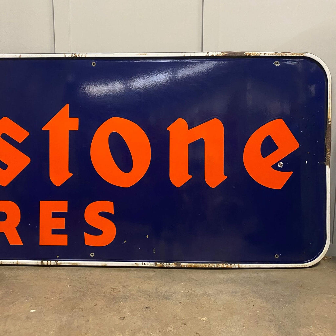 Firestone Enamel sign