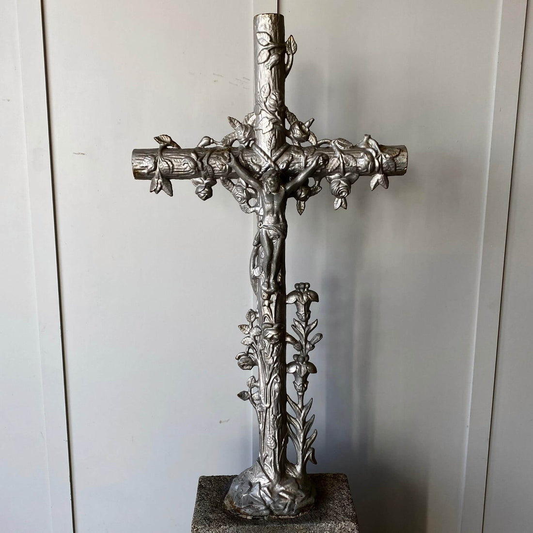 Antique garden decor, French Vineyard Cross