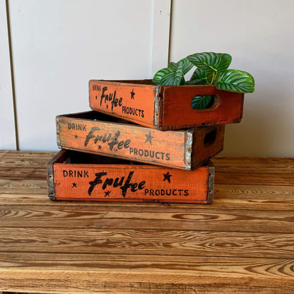 Antiques Online, Frutee soft drink bottle crates