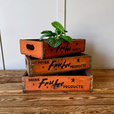 Antique Home Decor, frutee soft drink crates