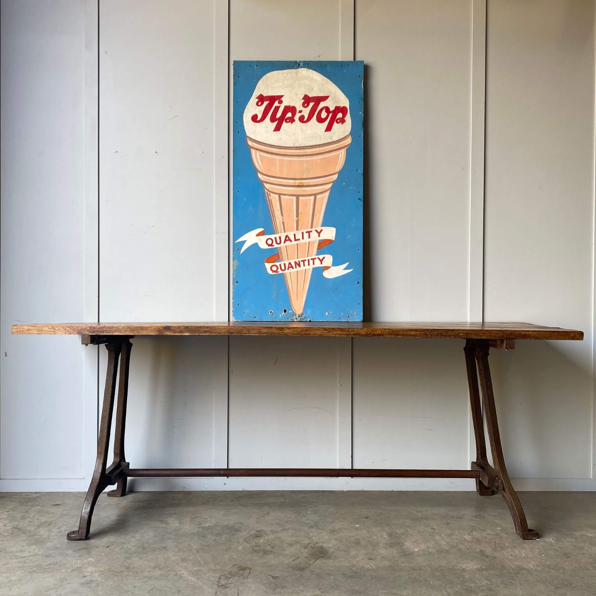 Vintage industrial dining table