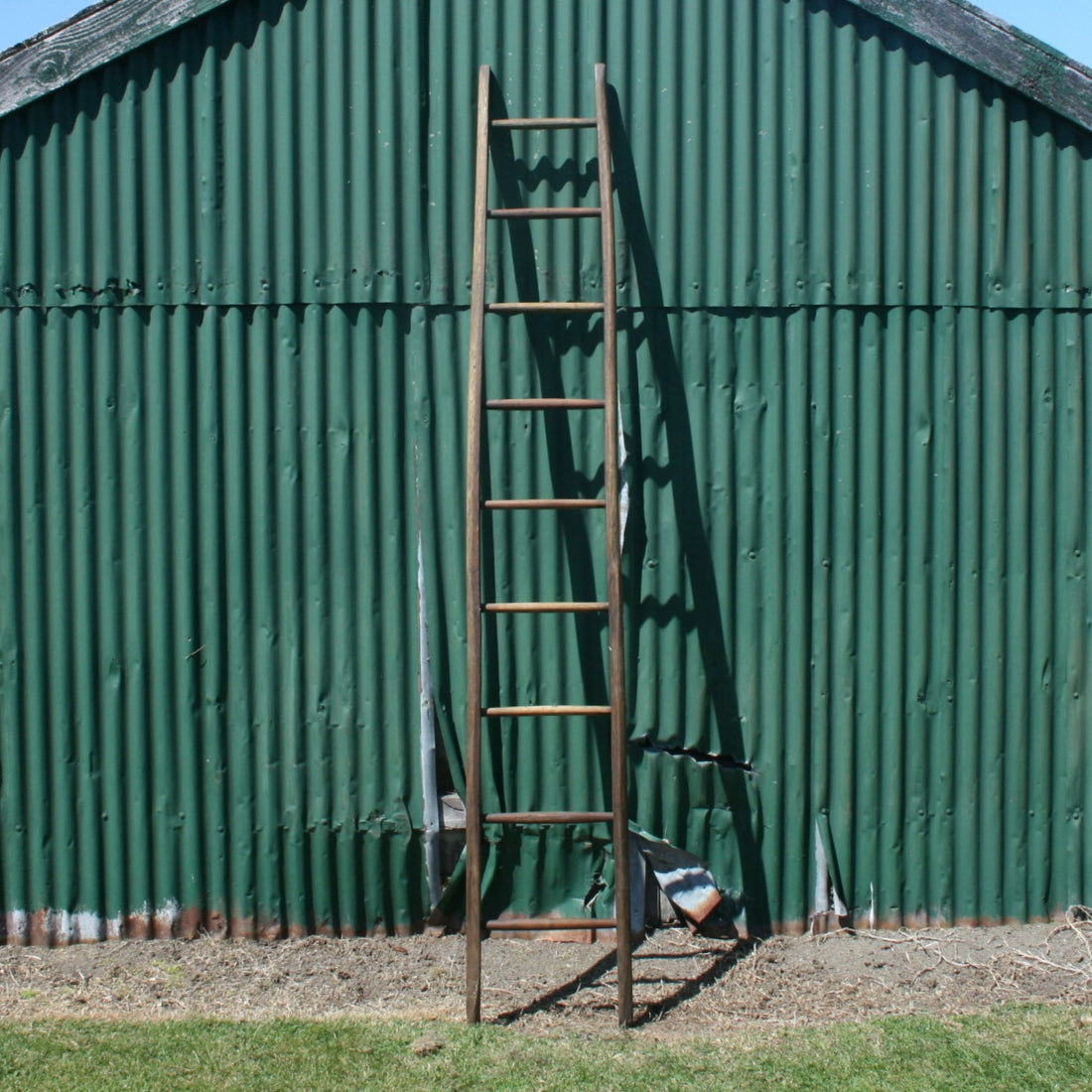 Oak Fruit Picking Ladder Auckland Decorative European and New Zealand Antiques, Furniture, Tables, Decor