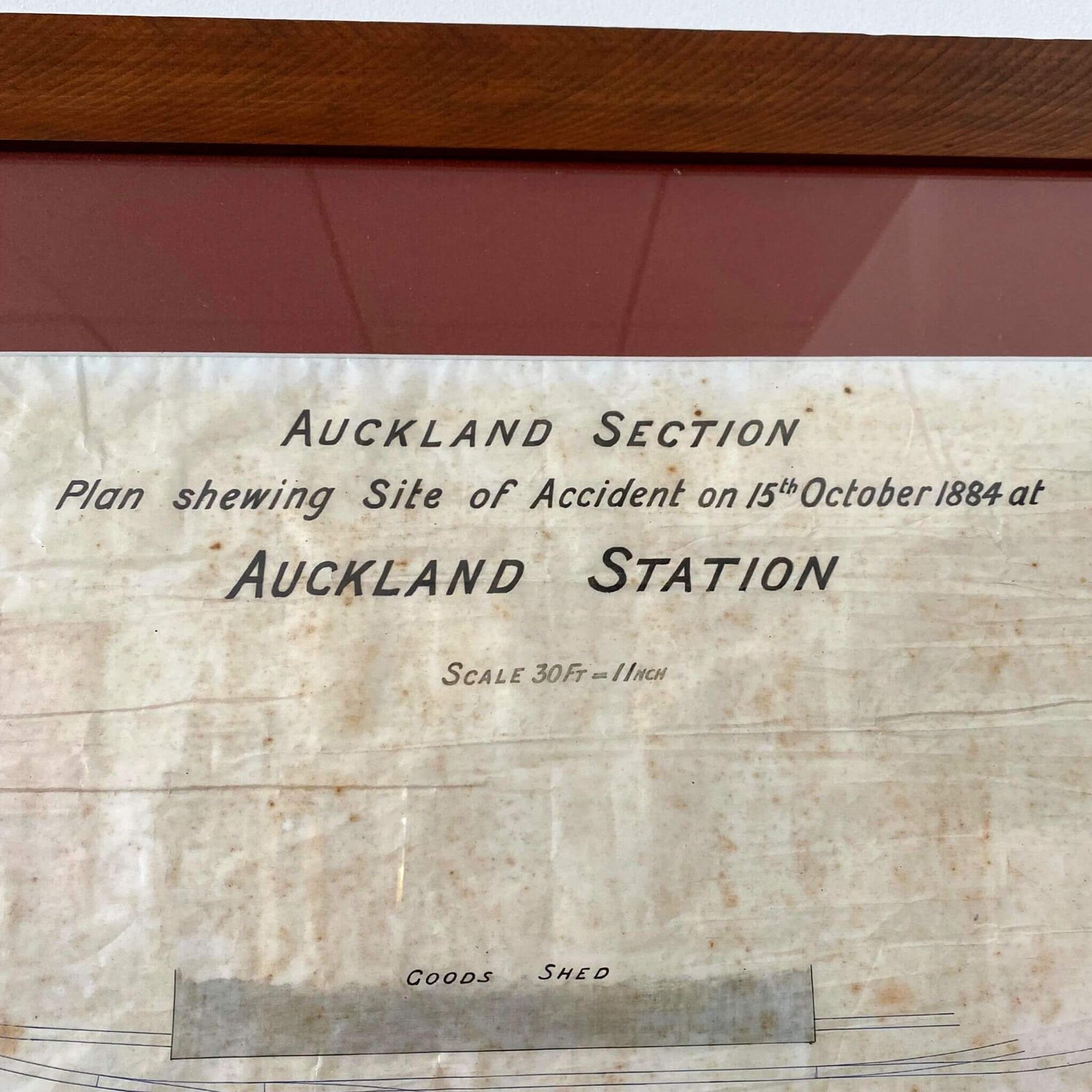 NZR Auckland Crash Plan 1884