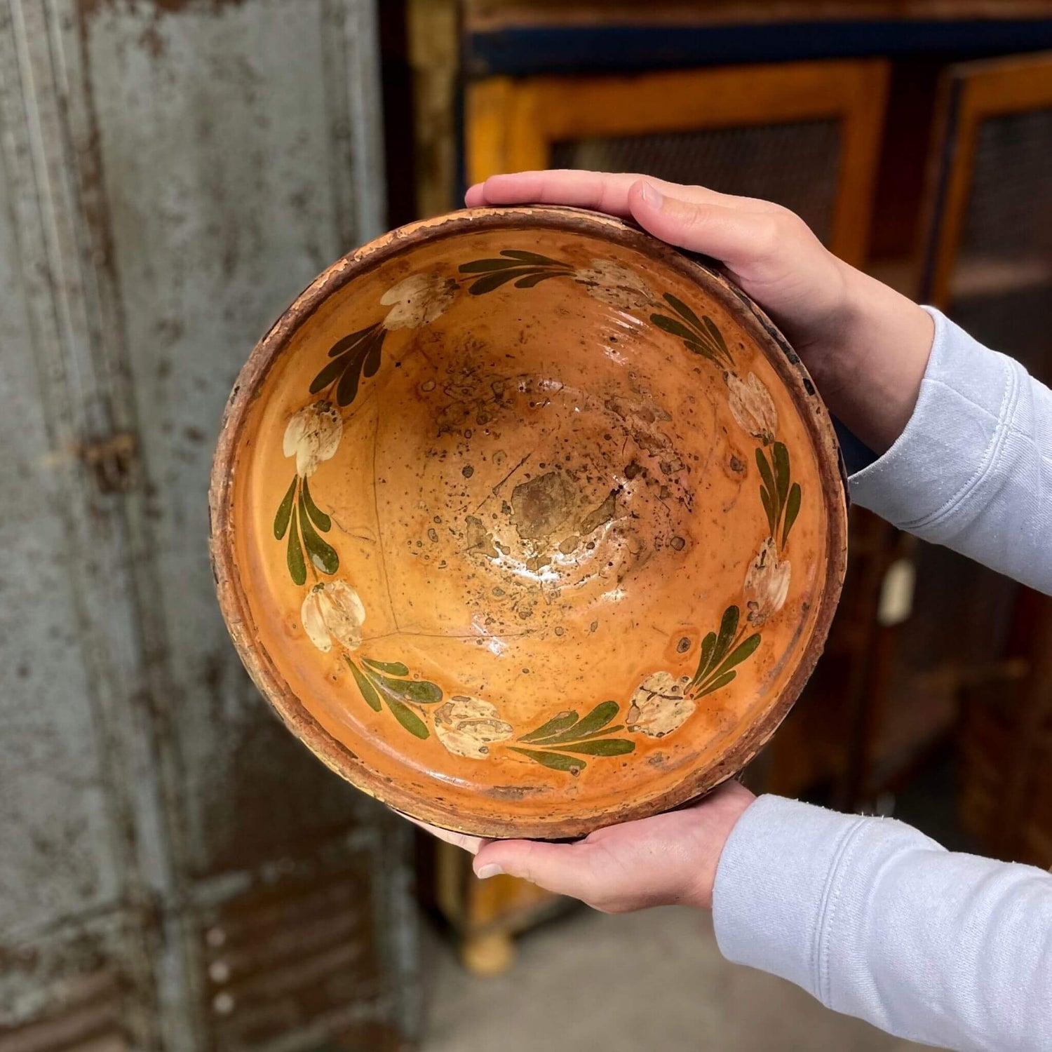 Antique terracotta Pottery Bowl 
