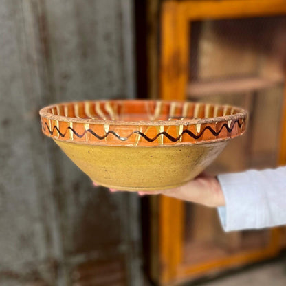 side of terracotta fruit bowl