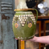 painted green pot