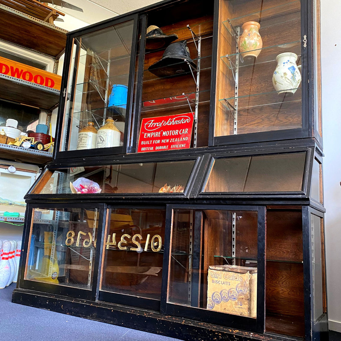 Antique Oak Display Case