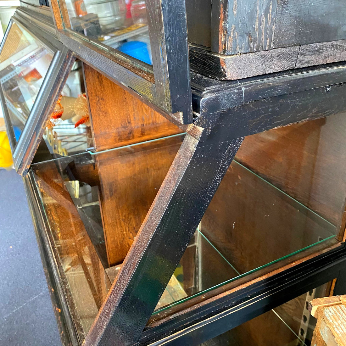 Antique Oak Display Case