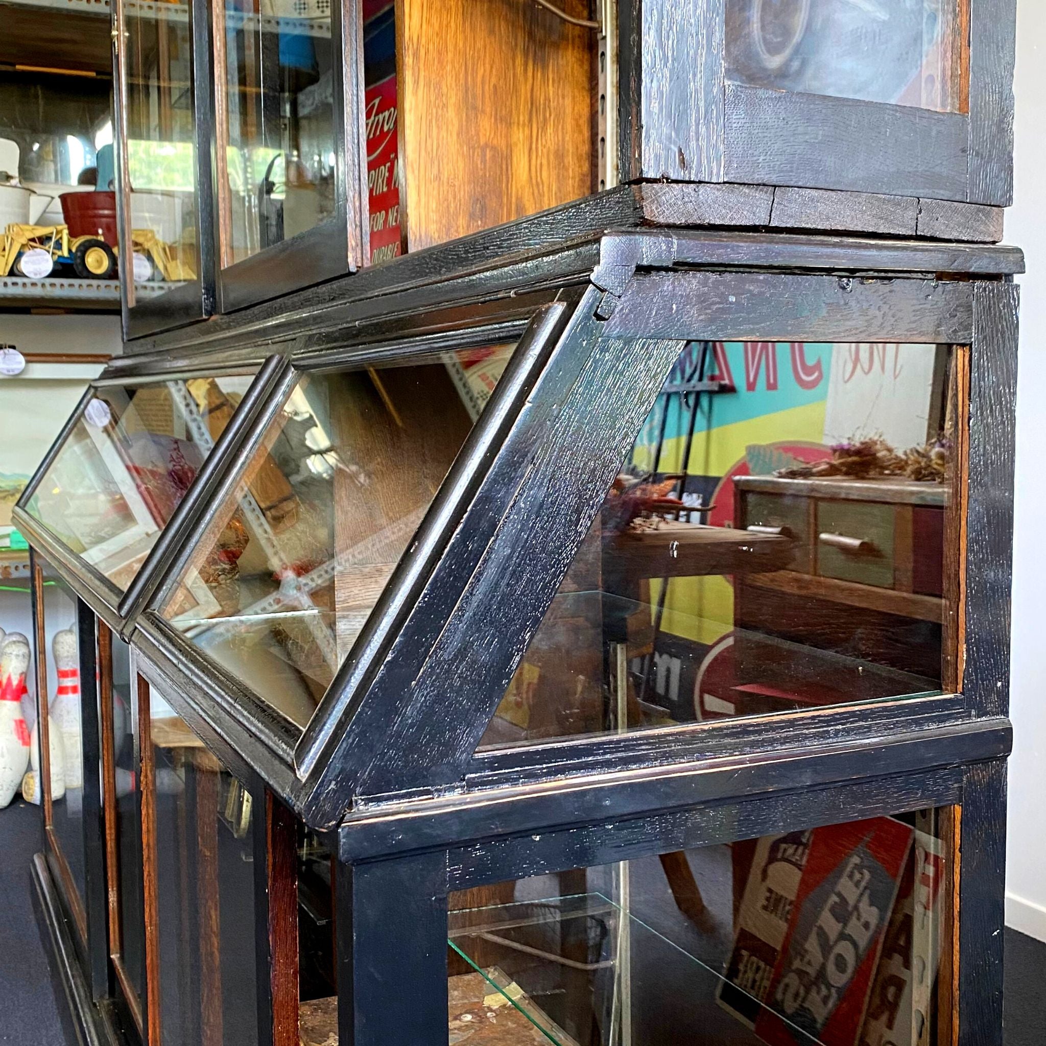 Antique Oak Display Case