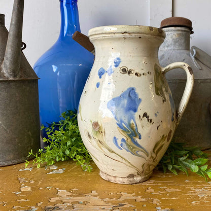 Antique glazed pottery