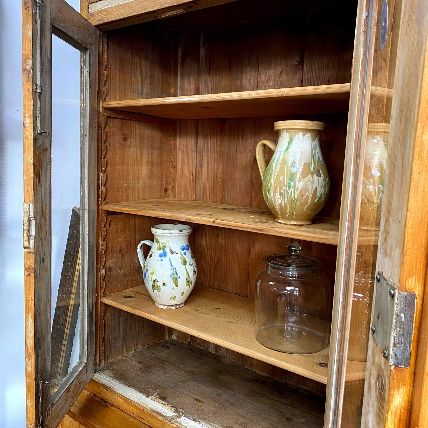 Antique Farmhouse Hutch Cupboard