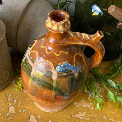 Vintage Folk Art Pot