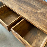 Antique table primitive bench