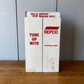 Antique and collectible Repco parts cabinet