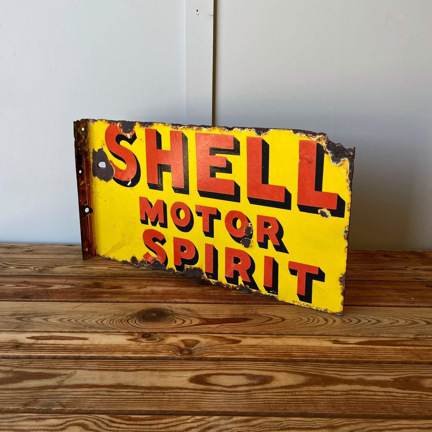 Shell Enamel Sign - Elsie Wolfe Wondrous Antiques – Salvage Place