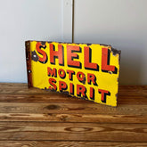Antiques and collectibles, shell enamel sign