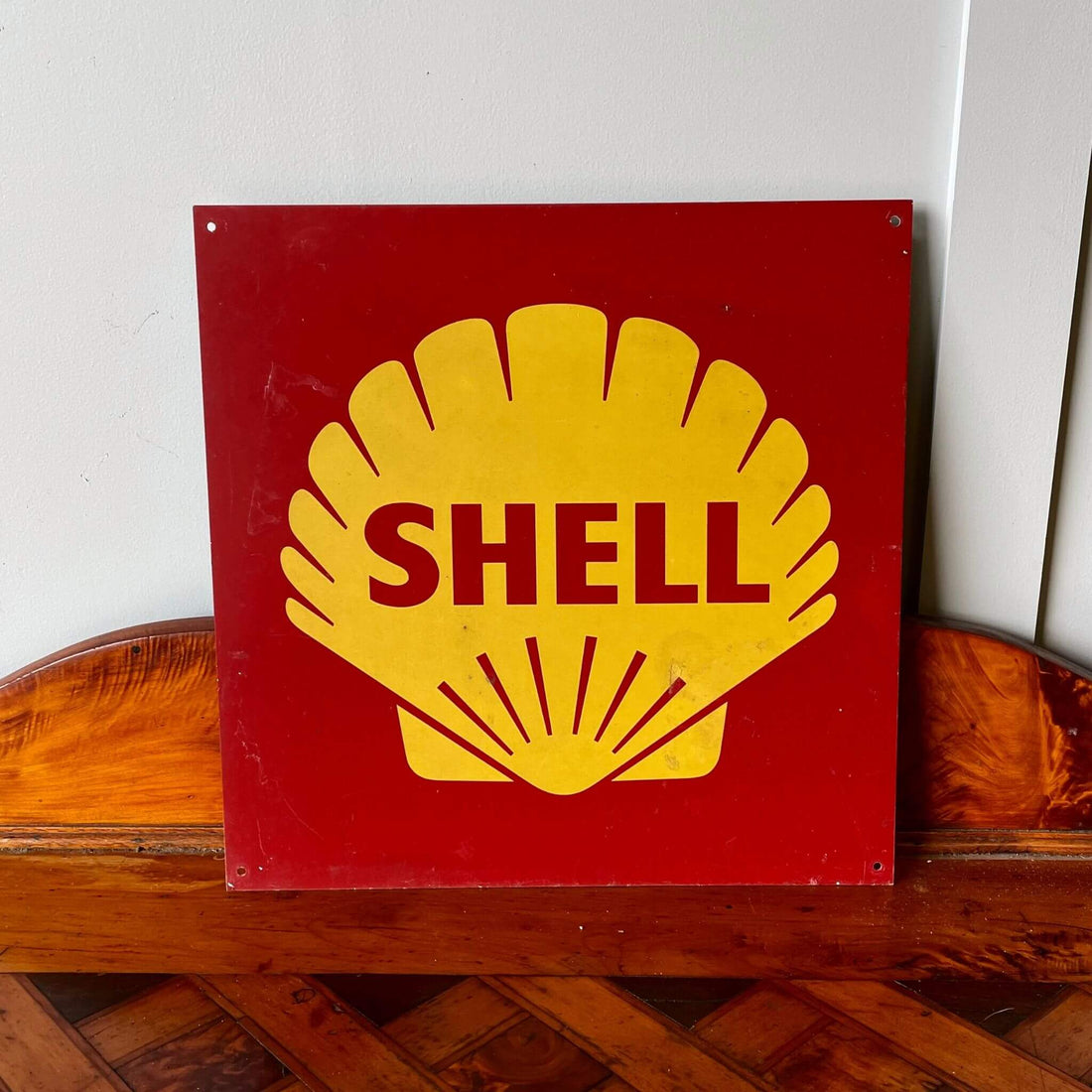 Vintage advertising sign, shell oil co