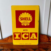 Vintage shell sign with ICA