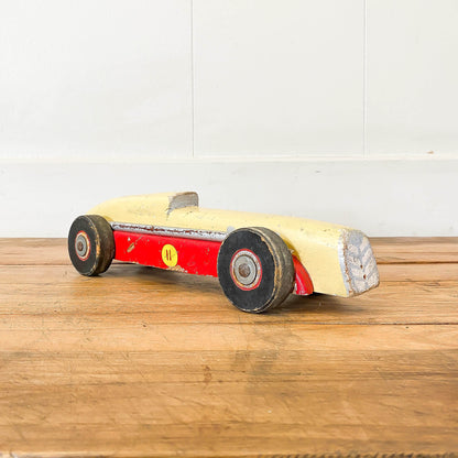 Primitive Wooden Racing Car