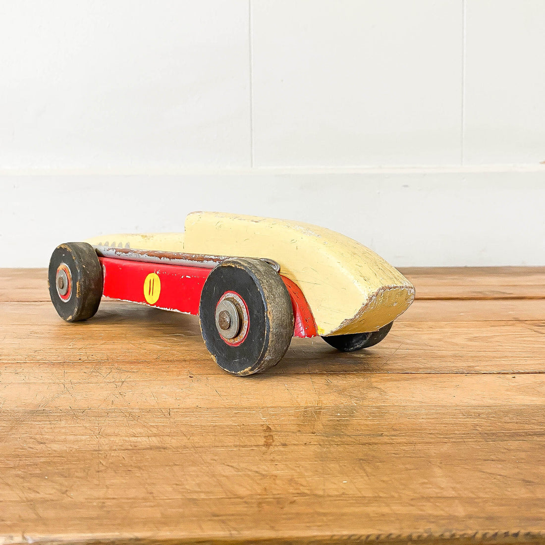 Primitive Wooden Racing Car